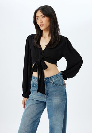 Koton CROP - Camicetta - black