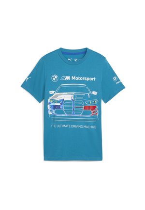 BMW MMS  CAR GRAPHIC TEE - Print T-shirt - tropical blue