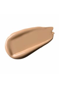 Campione di crema beige con una superficie liscia e lucida, bordi curvi, caratterizzato da una leggera lucentezza e senza motivi o ferramenta visibili.