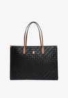 CITY TH MONOGRAM WOVEN TOTE BAG - Τσάντα Tote - black mix