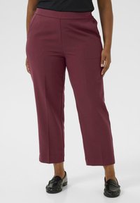 Kaffe Curve SAKIRA CROPPED - Kalhoty - windsor wine