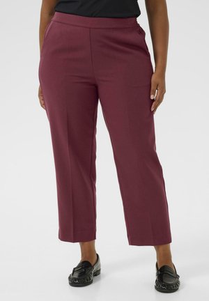 Kaffe Curve SAKIRA CROPPED - Püksid - windsor wine