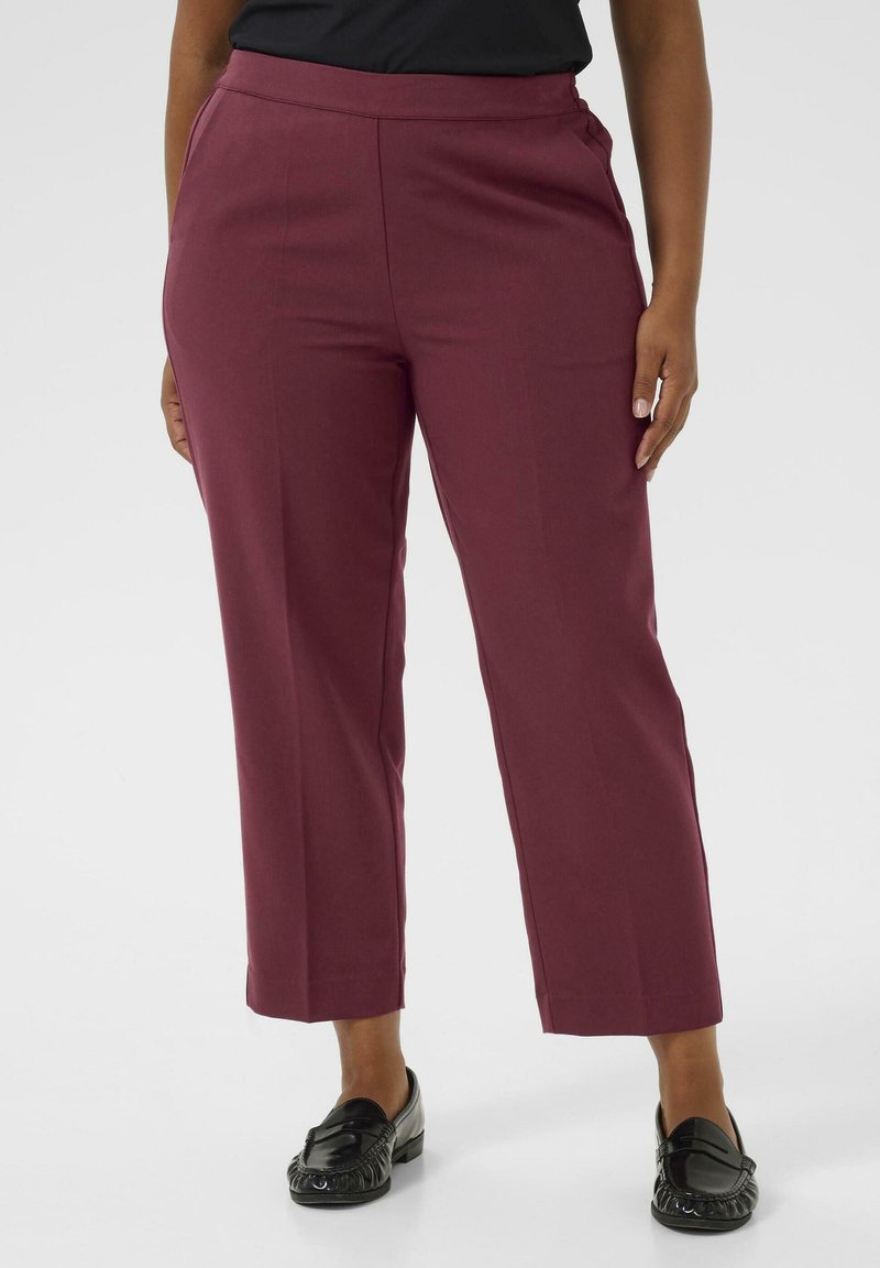 Kaffe Curve SAKIRA CROPPED - Kalhoty - windsor wine