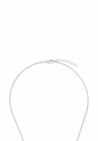 Collana in argento con un design delicato. Presenta un gancio a moschettone e una lunghezza regolabile con una sottile catena di estensione.