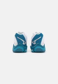 Mizuno WAVE LIGHTNING Z8 - Volleyballsko - white/moroccan blue/silver
