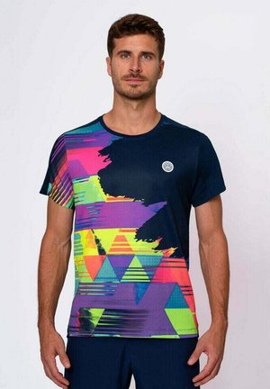 T-shirt print - dark blue mixed