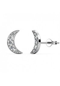 CRESCENT MOON - Orecchini - argenté couleur / cristal