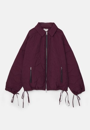 JACKET DETACHABLE COLLAR UNISEX - Light jacket - wine