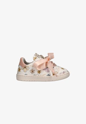 Walkey, CON STAMPA A FIORI E LACCI IN RASO - Sneakers laag - bianco