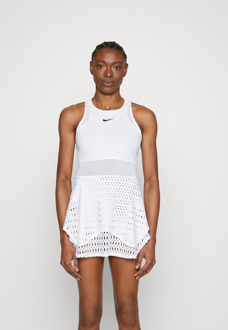 Nike Performance SLAM DRESS Robe de sport white/black/blanc