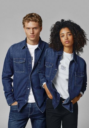 Nööpidega pluus - denim