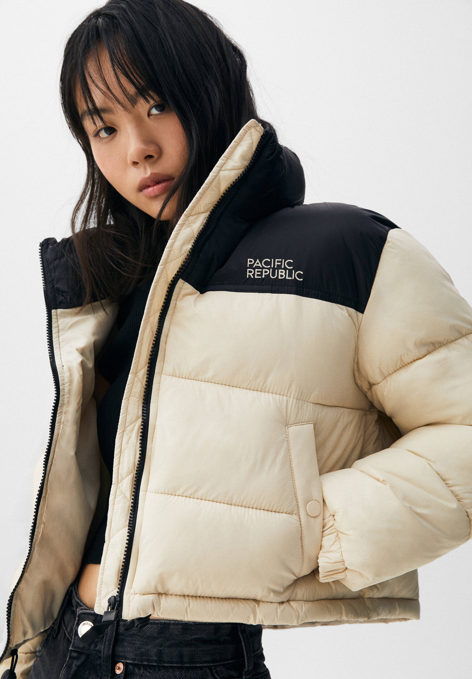 PULL\u0026BEAR Winter jacket - off white/off 
