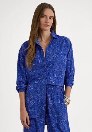 RELAXED FIT PAISLEY CREPE SHIRT - Blúzka so zapínaním na gombíky - blue multi