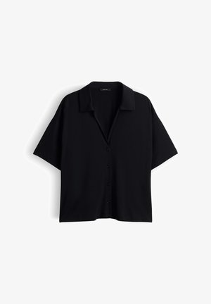 OPUS, RELAXED FIT STRETCH COMFORT - Overhemdblouse - black