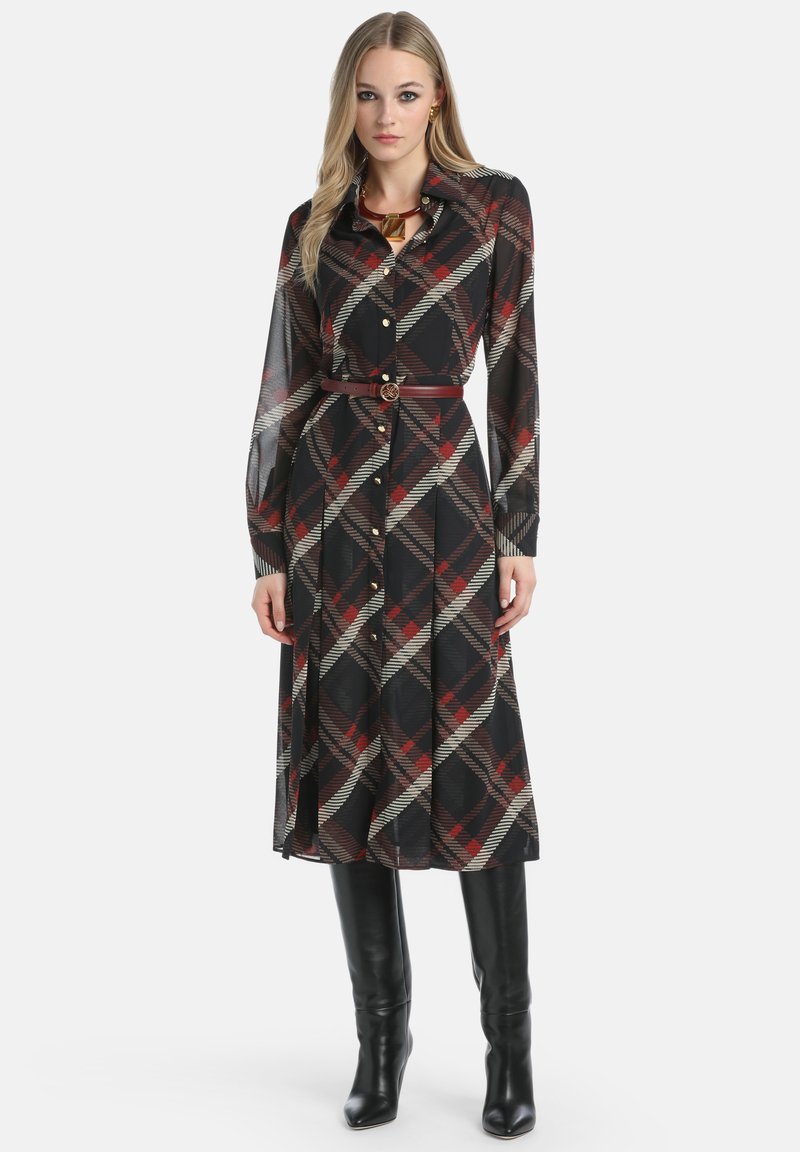 Luisa Spagnoli GIRAMONDO - Kreklkleita - nero rosso beige