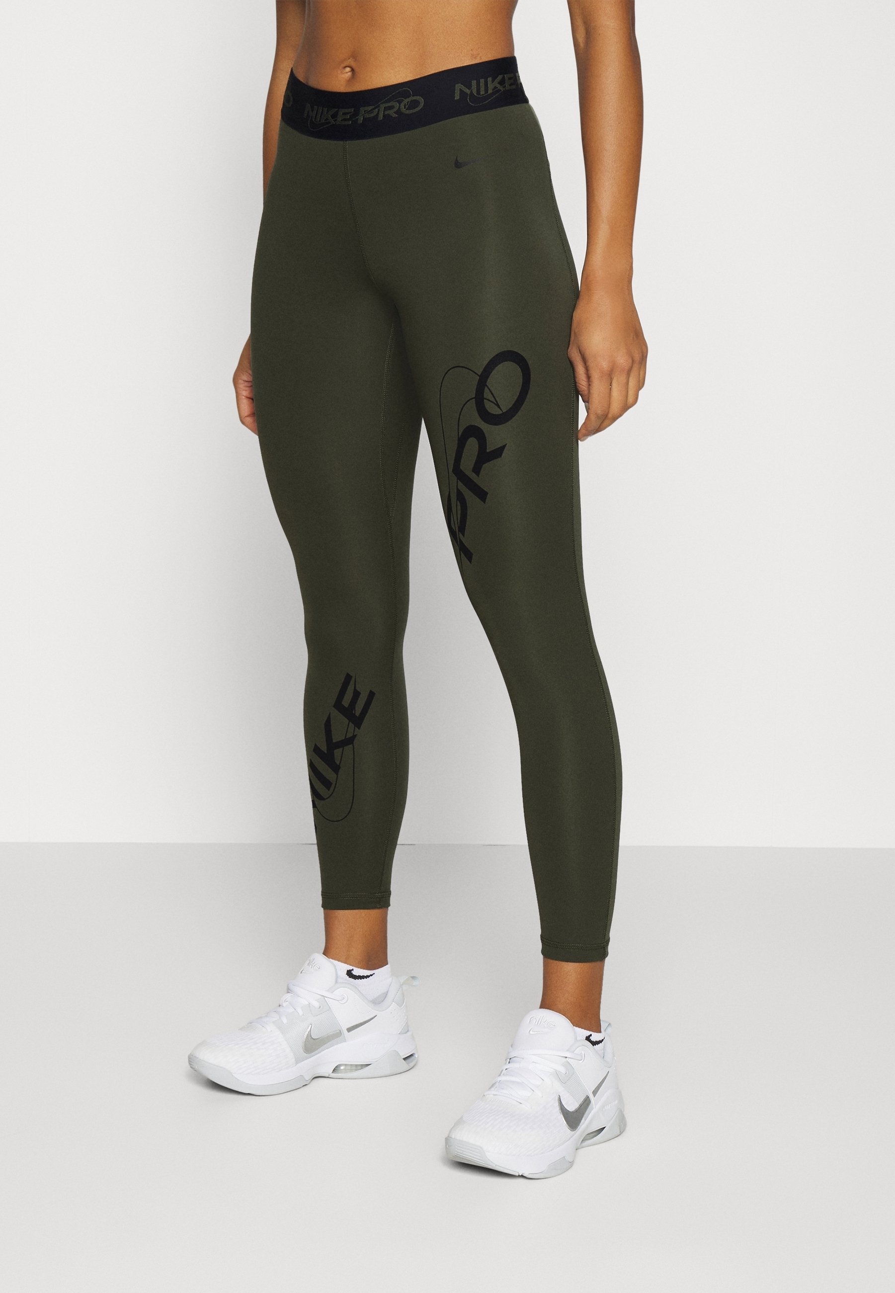 Nike Performance Leggings - khaki/kaki - (Seconde main) - ZALANDO.FR