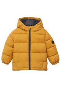 Mango Kids HOOD QUILTED - Allvädersjacka - mustard yellow