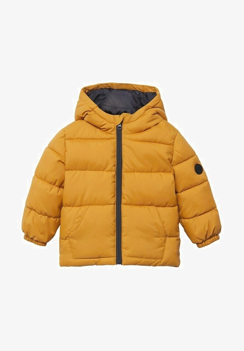 Mango Kids HOOD QUILTED - Allvädersjacka - mustard yellow