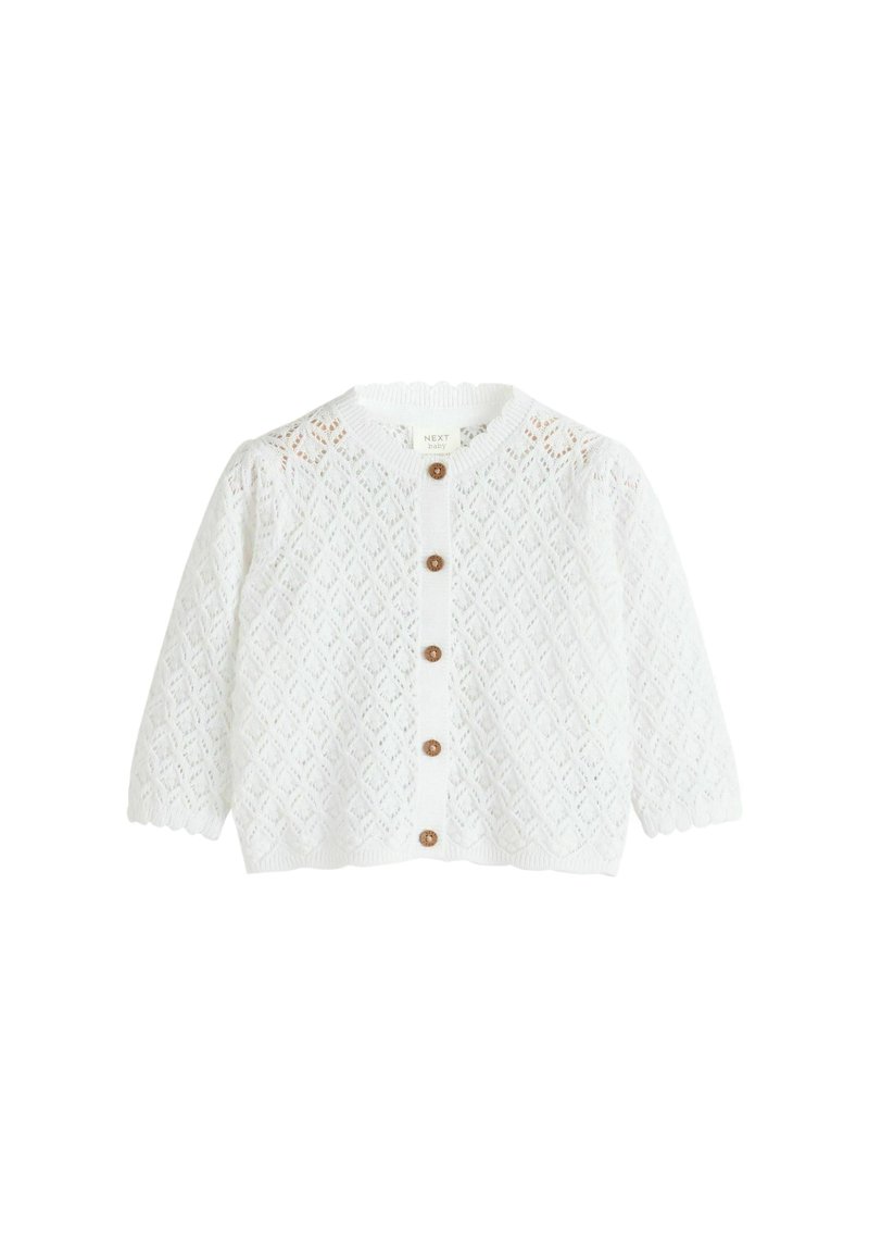 Next Cardigan - white pointelle