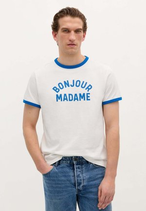 Scalpers BONJOUR TEE - Print T-shirt - blue