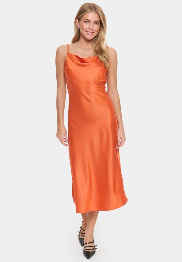 ZIDT - Cocktailkleid/festliches Kleid - orange rust