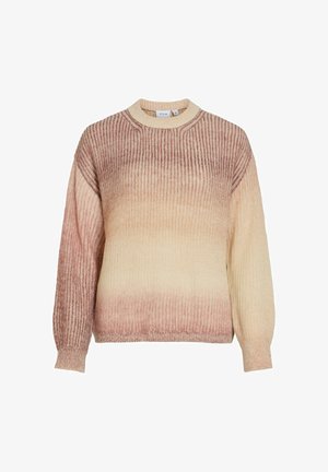 VILA, KNITTED PULLOVER VIOMBRIA ROUND NECK - Trui - mauveglow