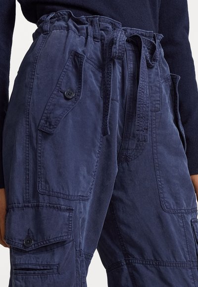 Polo Ralph Lauren LINEN BLEND TWILL CARGO TROUSER - Cargobroek - newport navy
