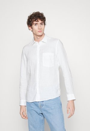 KENT COLLAR LONG SLEEVE ONE BIGGER CHEST POCKET STYLE - Koszula - white