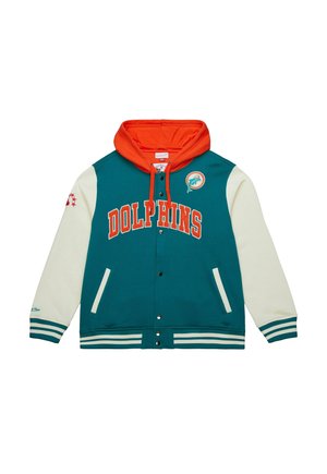 MIDWEIGHT HOODED - NFL MIAMI DOLPHINS - Article de supporter d'équipe de club - aqua