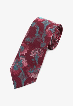 FLORAL - Cravatta - burgundy red