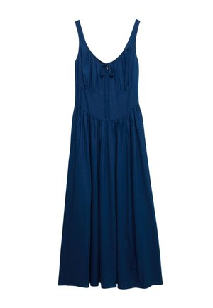 Marks & Spencer, RICH ROUND NECK STRAPPY MIDI SWING - Denní šaty - dark marine