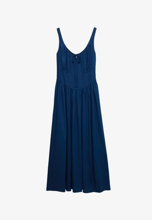 Marks & Spencer, RICH ROUND NECK STRAPPY MIDI SWING - Denní šaty - dark marine