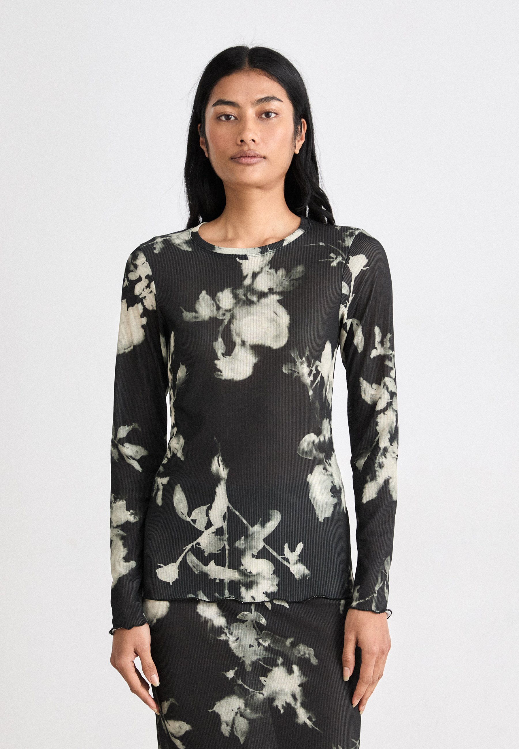 売れ筋商品|||マッズ ノーガード Tシャツ レディース トップス FANCY MINNIE - Long sleeved top - parisian night Mads Nørgaard FANCY MINNIE - Long sleeved top - parisian