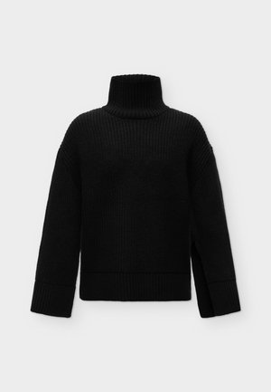 Gina Tricot, KNITTED TURTLENECK  - Jersey de punto - black