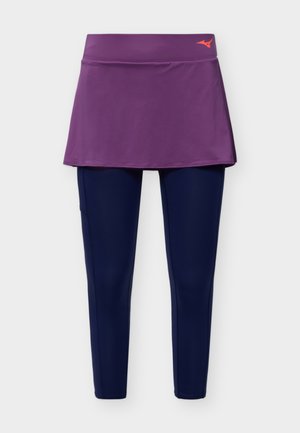 Mizuno, TENNIS 2IN1 SKIRT 7/8 TIGHT - Клин - dahlia