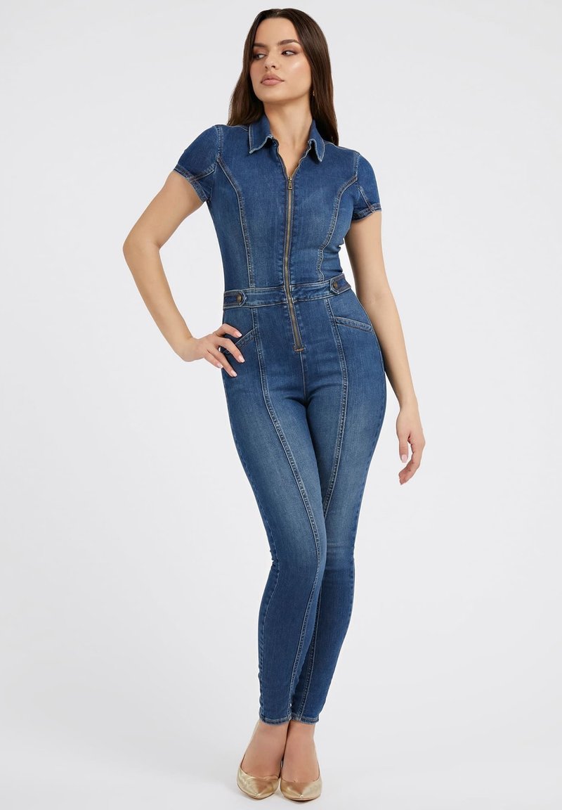 Guess SKINNY FIT Jumpsuit blau Zalando.de