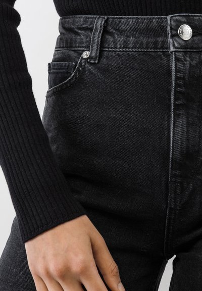 IVY OAK PIXIE - Leveälahkeiset - washed black