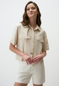 SHORT SLEEVE WITH POCKET DETAIL - Overhemdblouse - stoned