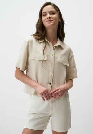 SHORT SLEEVE WITH POCKET DETAIL - Hemdbluse - stoned