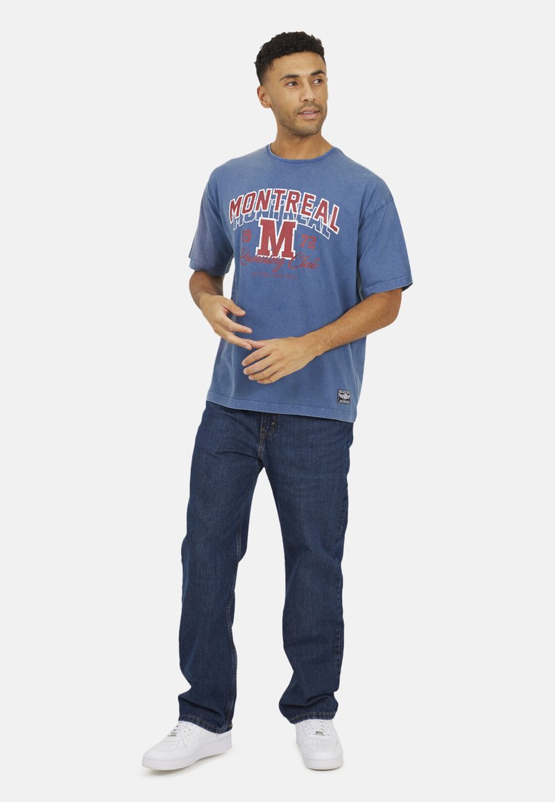 T-shirt Homme Brave Soul Bleu Motif Dessin Animé – Taille M