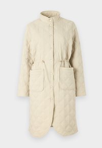 VMVALERIE LONG QUILT JACKET - Zimní kabát - eucalyptus