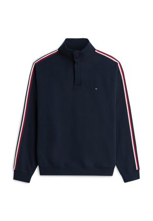 Tommy Hilfiger, HALF BUTTON DOWN - TH GLOBAL STRIPE LG - Nachtwäsche Shirt - navy blue