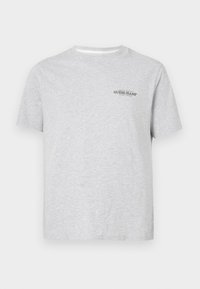 SLIM AMERIC - Jednoduché tričko - medium grey heath