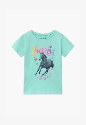 SMALL GIRLS HORSE - Print T-shirt - aqua