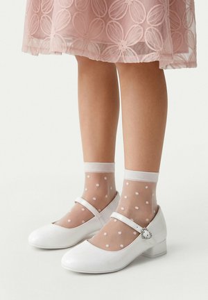 Jenny, Ballerina's met enkelbandjes - white