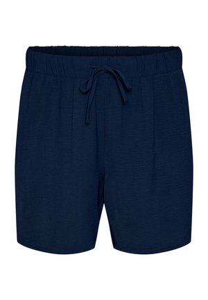 Zizzi, KURZE HOSE MIT TASCHEN UND ELASTISCHEM BUND - Shortsit - blau