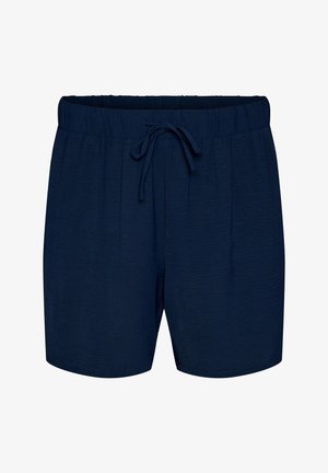 Zizzi, KURZE HOSE MIT TASCHEN UND ELASTISCHEM BUND - Shorts - blau