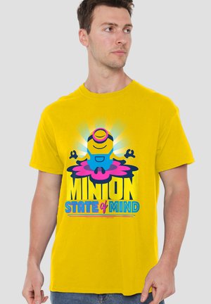 Universal Studios, MINIONS MINION STATE OF MIND - Print T-shirt - yellow
