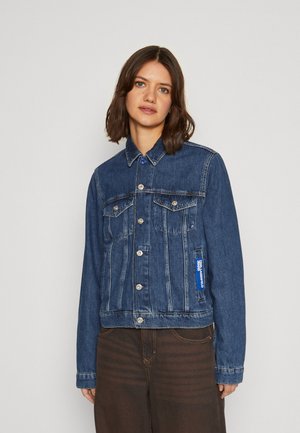 Karl Lagerfeld Jeans REGULAR-FIT DENIM - Džinsa auduma jaka - washed mid blue