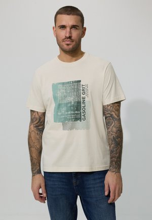 MIT FRONT - T-Shirt print - beige